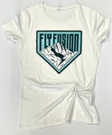 Fisher Peak Emblem Ladies T-shirt - White